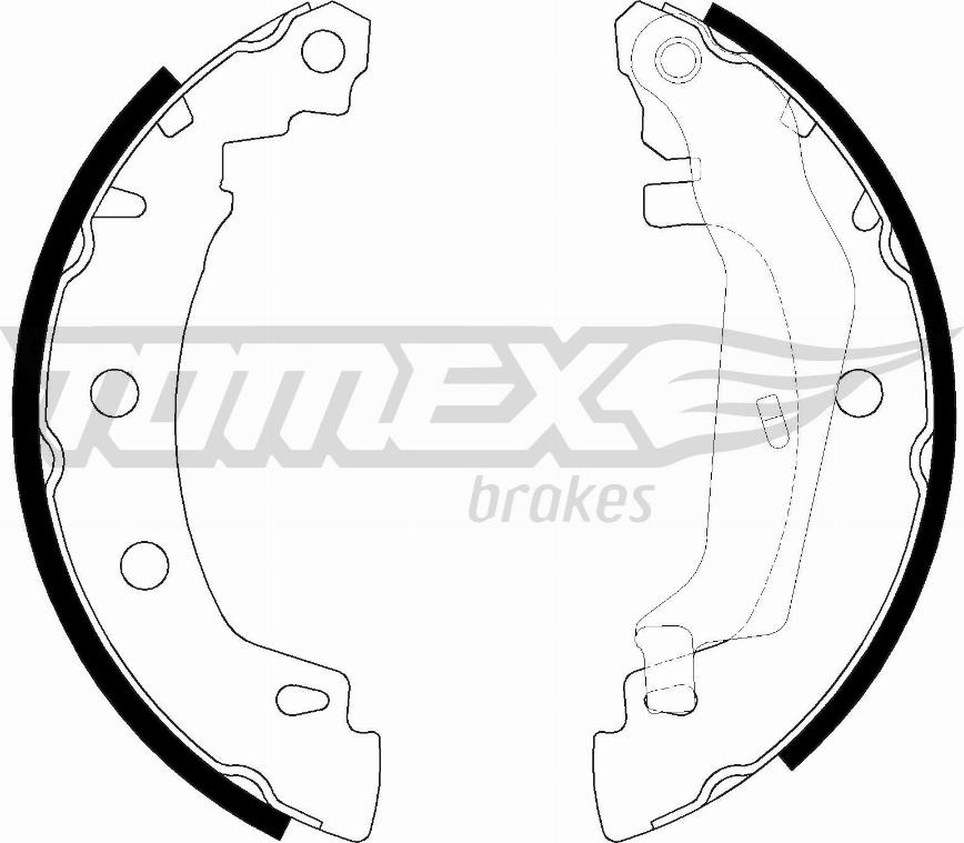 TOMEX brakes TX 20-43 - Комплект гальм, барабанний механізм autocars.com.ua