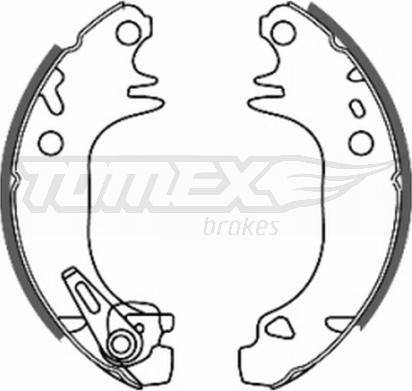 TOMEX brakes TX 20-44 - Комплект гальм, барабанний механізм autocars.com.ua