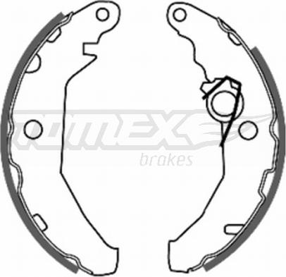 TOMEX brakes TX 20-46 - Комплект тормозных колодок, барабанные autodnr.net
