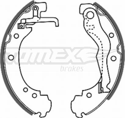 TOMEX brakes TX 20-47 - Комплект гальм, барабанний механізм autocars.com.ua