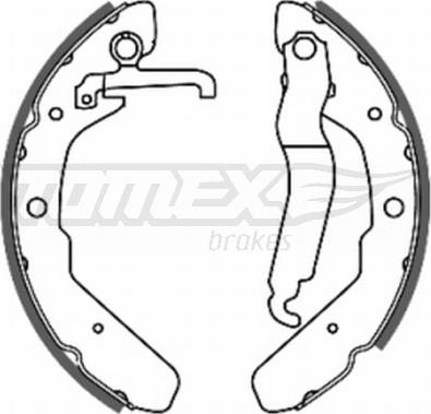 TOMEX brakes TX 20-48 - Комплект тормозных колодок, барабанные autodnr.net