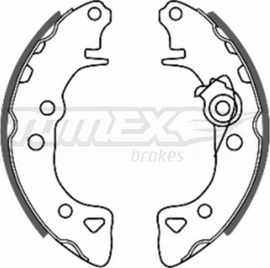 TOMEX brakes TX 20-55 - Комплект гальм, барабанний механізм autocars.com.ua