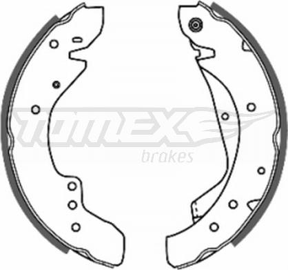 TOMEX brakes TX 20-59 - Комплект гальм, барабанний механізм autocars.com.ua