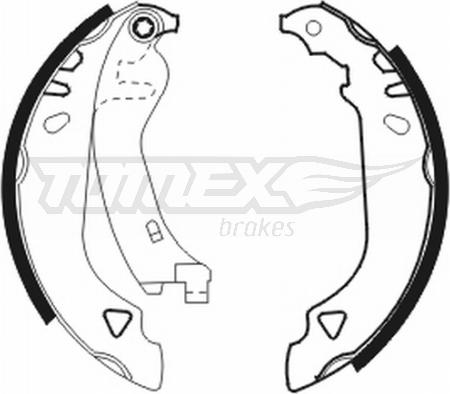 TOMEX brakes TX 20-64 - Комплект тормозных колодок, барабанные autodnr.net