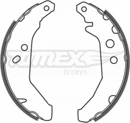 TOMEX brakes TX 20-66 - Комплект гальм, барабанний механізм autocars.com.ua