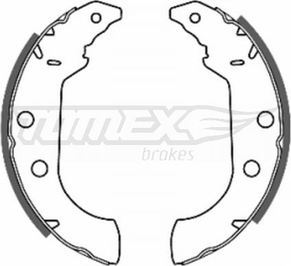 TOMEX brakes TX 20-67 - Комплект гальм, барабанний механізм autocars.com.ua