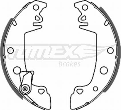 TOMEX brakes TX 20-68 - Комплект гальм, барабанний механізм autocars.com.ua