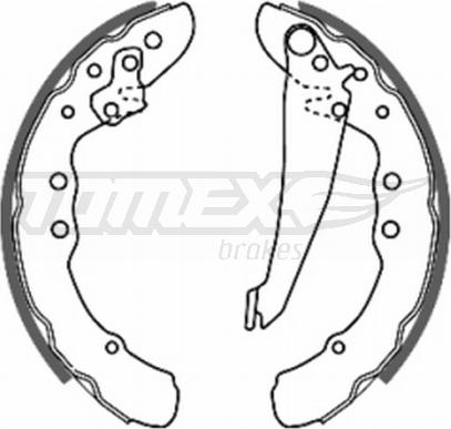 TOMEX brakes TX 20-70 - Комплект гальм, барабанний механізм autocars.com.ua