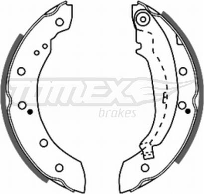 TOMEX brakes TX 20-72 - Комплект тормозных колодок, барабанные autodnr.net