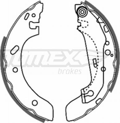 TOMEX brakes TX 20-73 - Комплект гальм, барабанний механізм autocars.com.ua