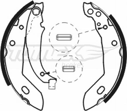 TOMEX brakes TX 20-74 - Комплект гальм, барабанний механізм autocars.com.ua