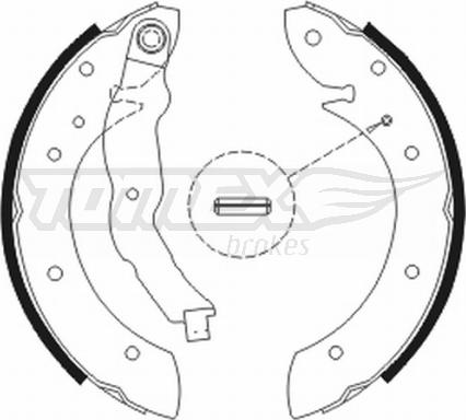 TOMEX brakes TX 20-79 - Комплект гальм, барабанний механізм autocars.com.ua