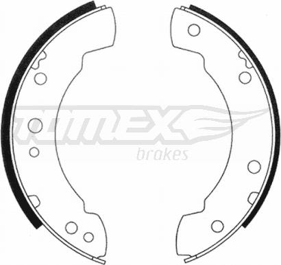 TOMEX brakes TX 20-88 - Комплект гальм, барабанний механізм autocars.com.ua