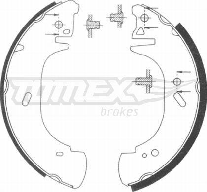 TOMEX brakes TX 20-89 - Комплект гальм, барабанний механізм autocars.com.ua