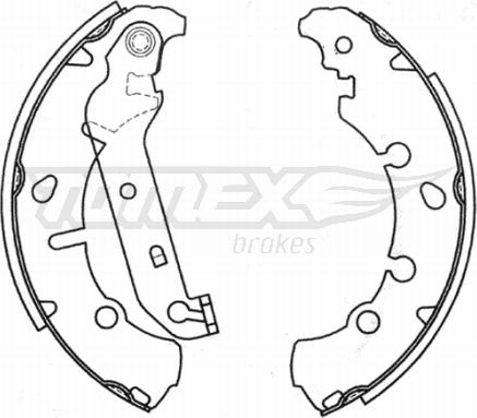 TOMEX brakes TX 20-93 - Комплект гальм, барабанний механізм autocars.com.ua