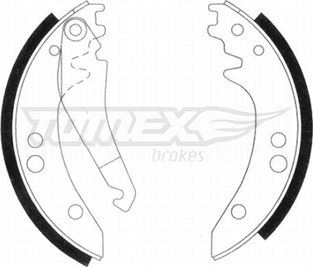 TOMEX brakes TX 20-97 - Комплект гальм, барабанний механізм autocars.com.ua