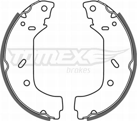 TOMEX brakes TX 20-98 - Комплект гальм, барабанний механізм autocars.com.ua