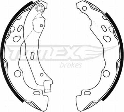 TOMEX brakes TX 20-99 - Комплект тормозных колодок, барабанные autodnr.net