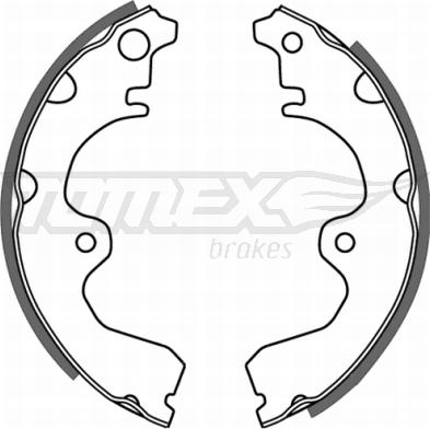 TOMEX brakes TX 21-08 - Комплект тормозных колодок, барабанные autodnr.net