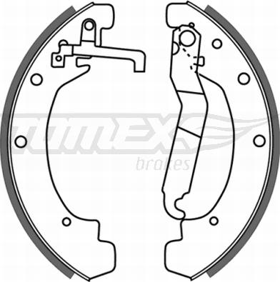 TOMEX brakes TX 21-12 - Комплект тормозных колодок, барабанные autodnr.net