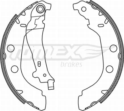 TOMEX brakes TX 21-15 - Комплект гальм, барабанний механізм autocars.com.ua