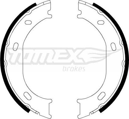 TOMEX brakes TX 21-17 - Комплект тормозных колодок, барабанные autodnr.net