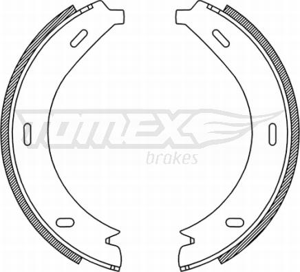 TOMEX brakes TX 21-19 - Комплект тормозных колодок, барабанные autodnr.net