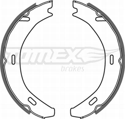 TOMEX brakes TX 21-20 - Комплект тормозных колодок, барабанные autodnr.net