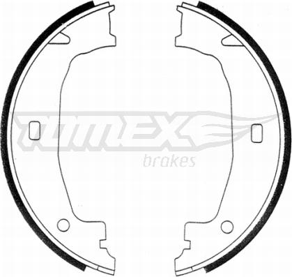 TOMEX brakes TX 21-24 - Комплект тормозных колодок, барабанные autodnr.net