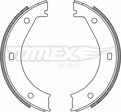 TOMEX brakes TX 21-25 - Комплект гальм, барабанний механізм autocars.com.ua