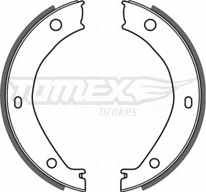 TOMEX brakes TX 21-26 - Комплект тормозных колодок, барабанные autodnr.net