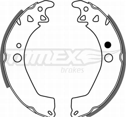 TOMEX brakes TX 21-32 - Комплект гальм, барабанний механізм autocars.com.ua