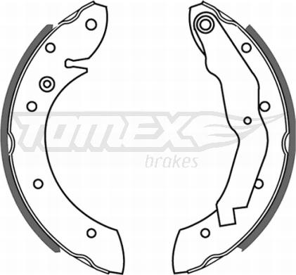 TOMEX brakes TX 21-33 - Комплект гальм, барабанний механізм autocars.com.ua
