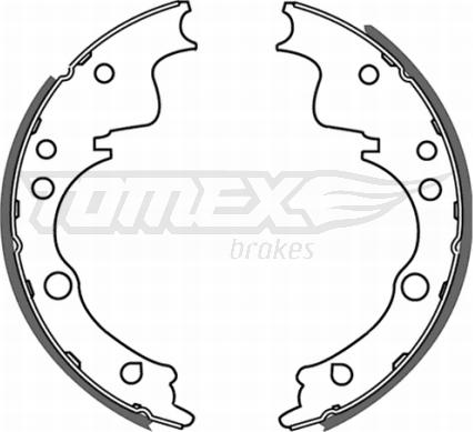 TOMEX brakes TX 21-39 - Комплект тормозных колодок, барабанные autodnr.net