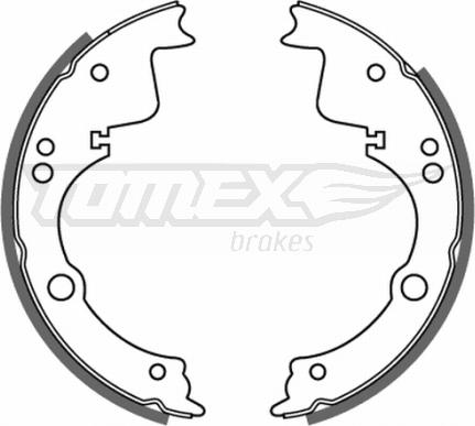 TOMEX brakes TX 21-40 - Комплект гальм, барабанний механізм autocars.com.ua