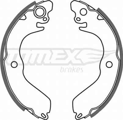 TOMEX brakes TX 21-43 - Комплект тормозных колодок, барабанные autodnr.net