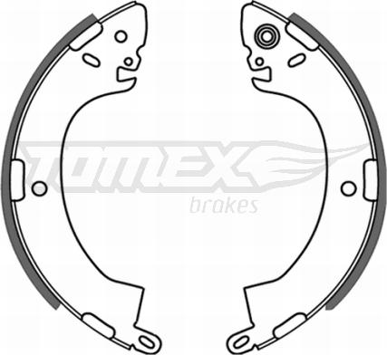 TOMEX brakes TX 21-44 - Комплект тормозных колодок, барабанные autodnr.net