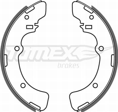 TOMEX brakes TX 21-45 - Комплект тормозных колодок, барабанные autodnr.net