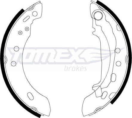 TOMEX brakes TX 21-47 - Комплект гальм, барабанний механізм autocars.com.ua