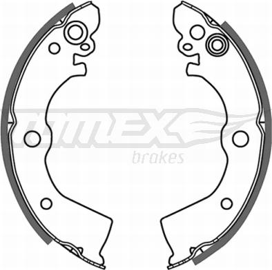 TOMEX brakes TX 21-50 - Комплект тормозных колодок, барабанные autodnr.net