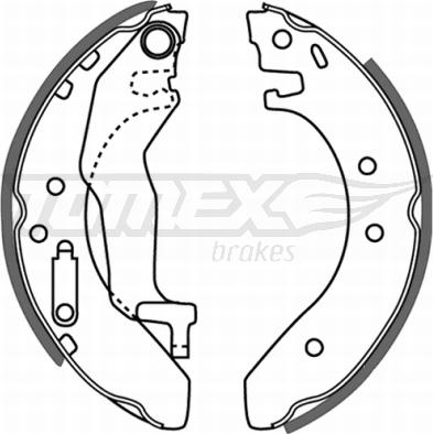 TOMEX brakes TX 21-54 - Комплект тормозных колодок, барабанные autodnr.net