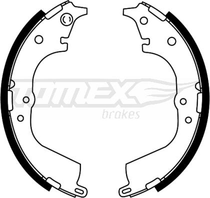 TOMEX brakes TX 21-55 - Комплект гальм, барабанний механізм autocars.com.ua