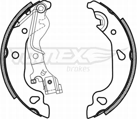 TOMEX brakes TX 21-59 - Комплект тормозных колодок, барабанные autodnr.net