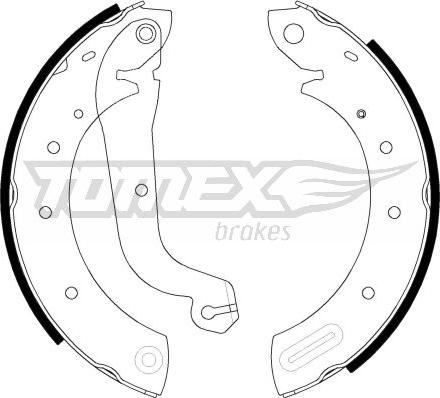 TOMEX brakes TX 21-60 - Комплект гальм, барабанний механізм autocars.com.ua