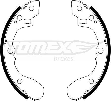 TOMEX brakes TX 21-63 - Комплект гальм, барабанний механізм autocars.com.ua