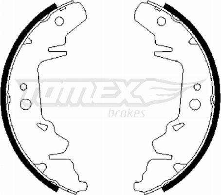 TOMEX brakes TX 21-64 - Комплект гальм, барабанний механізм autocars.com.ua