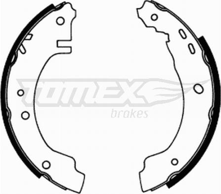 TOMEX brakes TX 21-66 - Комплект гальм, барабанний механізм autocars.com.ua