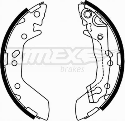 TOMEX brakes TX 21-70 - Комплект гальм, барабанний механізм autocars.com.ua