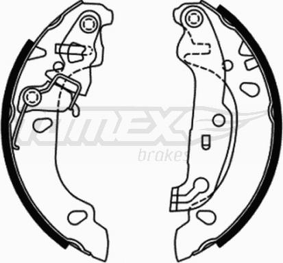 TOMEX brakes TX 21-71 - Комплект гальм, барабанний механізм autocars.com.ua