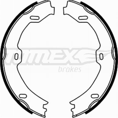 TOMEX brakes TX 21-72 - Комплект тормозных колодок, барабанные autodnr.net